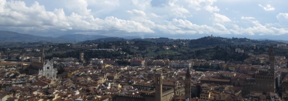View from the top of the Duomo in Florence 