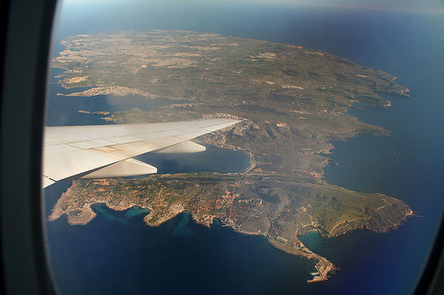 Overhead shot of Malta