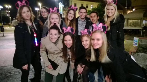 Slovenian Birthday girl and friends