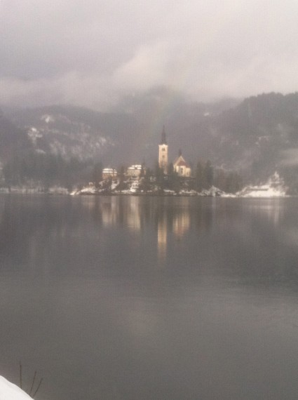 Rainbow at Lake Bled