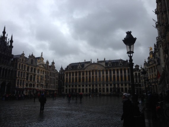 Brussels during a rainy day
