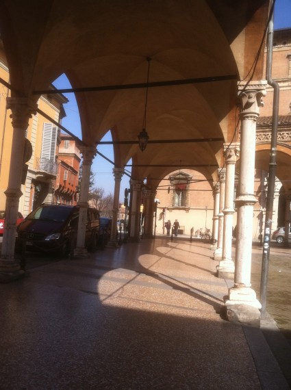 Arched walkways in Bologna!