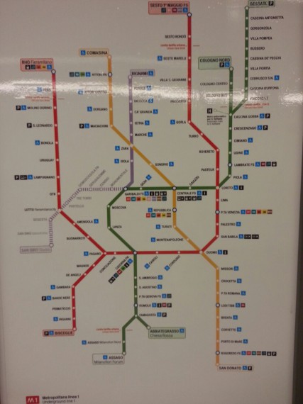 The Map of Munich's subway